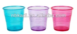 Promotional clear plastic cups for wine drinking