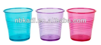 Promotional clear plastic cups for wine drinking