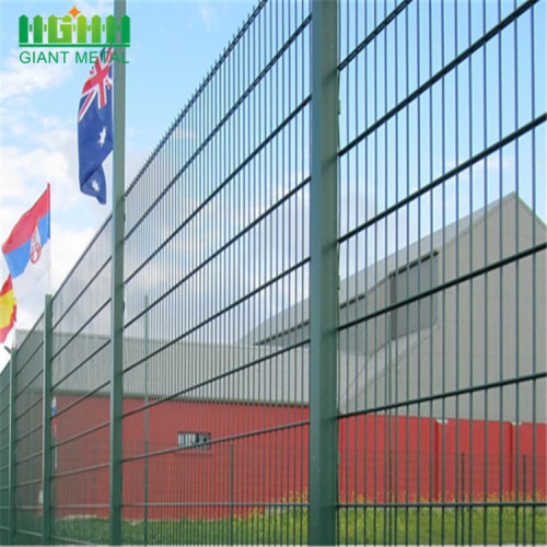 pvc coated welded double wire fence for residental