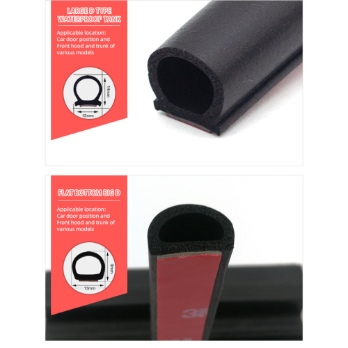 Sponge Rubber Edge Protection seal strip for car