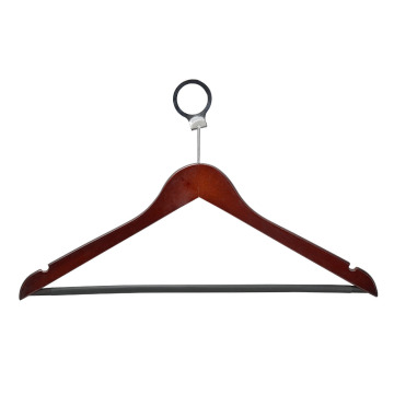 Wooded Clothes Hanger Coat Hanger with Metal Hook