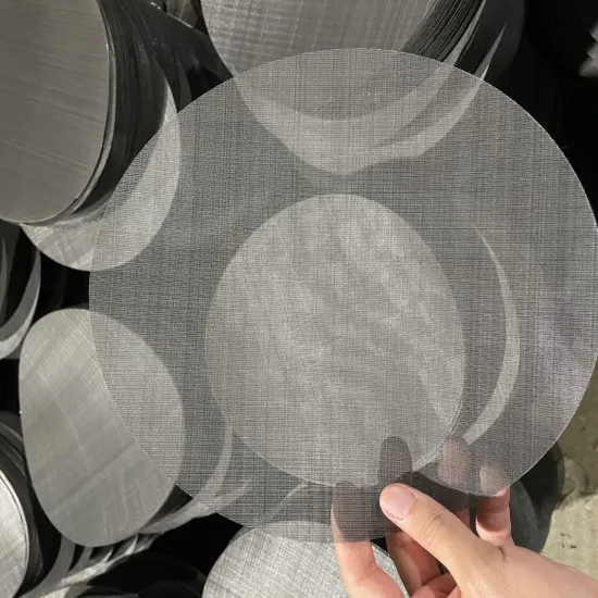 Thailand Dutch Black Filter Disc Mesh Cloth for Plastic Melt Filtration (10-100 Mesh Sizes) for Screen Printing