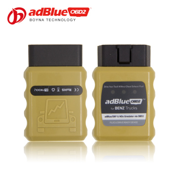 Professional AdblueOBD2 for BEN-Z Trucks adBlue DEF and NOx Emulator via OBD2 Plug and Drive Device not damage the engine