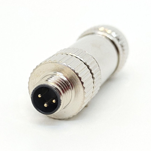 M8 Shield connector 3pin screw terminals for cable