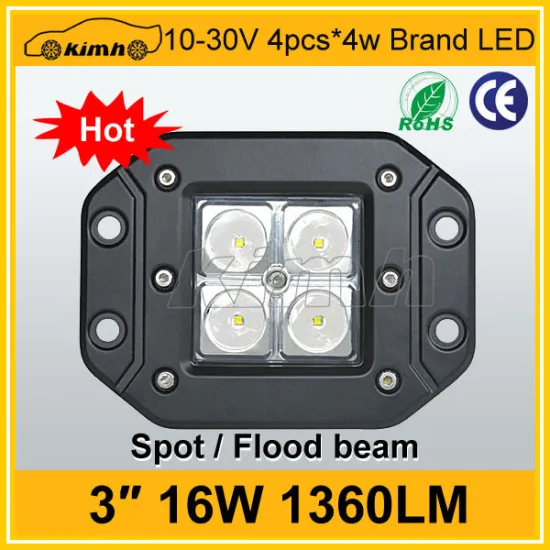 High quality 1360LM 16W offroad car spot led working light