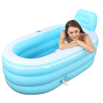 Customized Portable PVC Inflatable Sitting Bathtub for Adults
