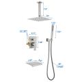 Bathroom Ceiling Mounted Brass Rainfall Shower Set