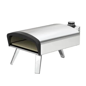 Outdoor Stainless Steel Pizza Oven with BBQ and Pizza Stone for Garden Kitchen