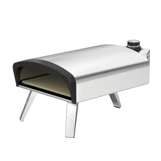 Outdoor Stainless Steel Pizza Oven with BBQ and Pizza Stone for Garden Kitchen