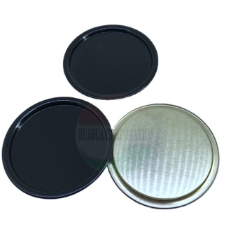 Gold and Silver Round Tin Can Lids for 300# Paper Tubes