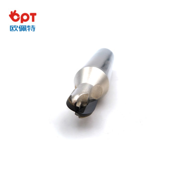 PCD wood concrete router surfacing bit on aluminum