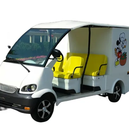 CE Certified Mini 4-Seater Battery-Powered Electric Dining Car