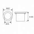 LEDER أبيض بارد خارجي 3W LED Inground Light