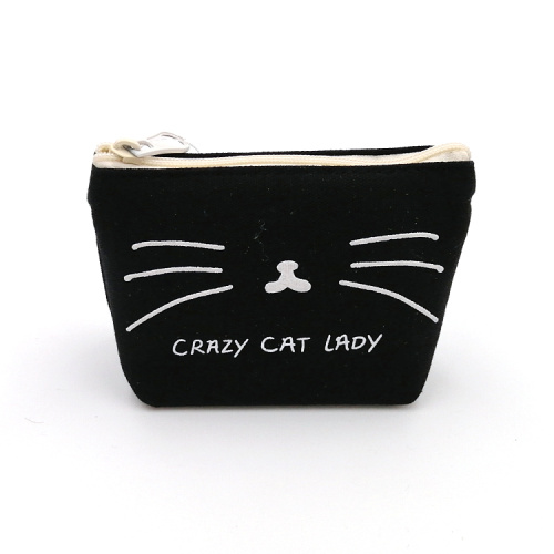 Canvas Coin Purse Cat element canvas coin purse Factory