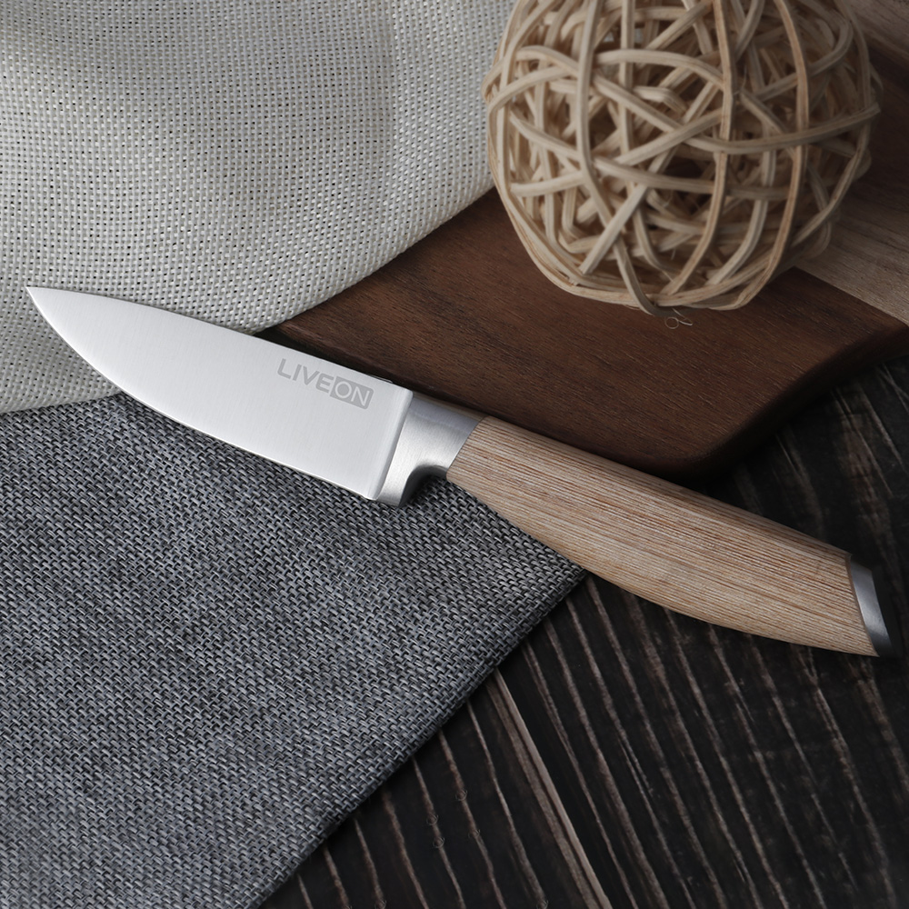 3.5`` couteau domestique avec manche en bois de pakka