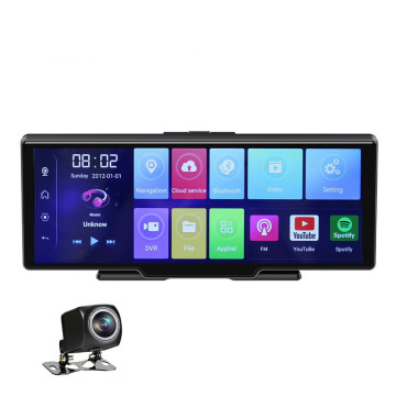10.26 Inch Dashboard Car DVR with Dual Dash Cam, GPS, WiFi, 4G, Android, and Remote Monitor