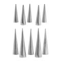 5Pcs/set DIY Baking Cones Stainless Steel Spiral Baked Croissants Tube Horn Pastry Roll Cake Mold for Cream Horns Chocolate Cone