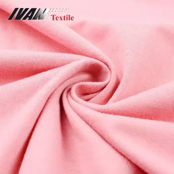 Kain CVC French Terry Brushed Padat untuk Pakaian Olahraga
