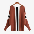 Women's Crewneck Color Patchwork Block Pullover