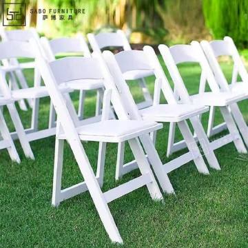 Wholesale White Resin Folding Garden Chairs for Outdoor and Hotel Use
