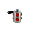 Hydraulic 6 Way Steel Diverter Valve, Bandari za BSP, DF 6 Vie Acciaio, 3/8 "