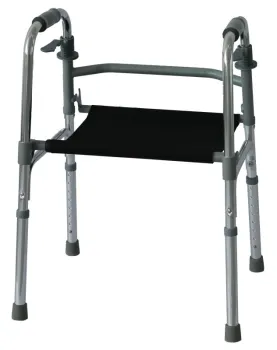Stainless steel medical foldable mobility walking aids/rollator/walker with seat
