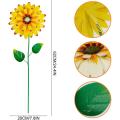 Metal Flower Garden Stakes Decor