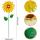 Metal Flower Garden Stakes Decor