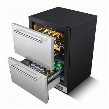 Dual Drawer Beverage Cooler