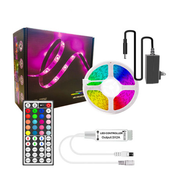 Waterproof RGB 5050 Strip Light 12V with App Remote Control for Christmas Home Indoor Decor