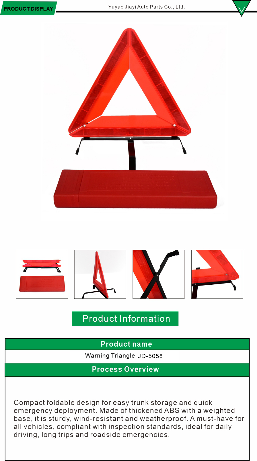 Warning Triangle for Road