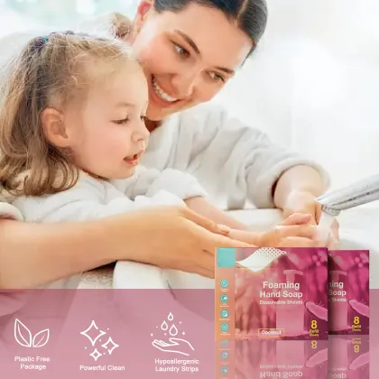 Environmentally-Friendly Foaming Hand Soap Tablets: Sustainable and Antibacterial Hand Wash Sheets