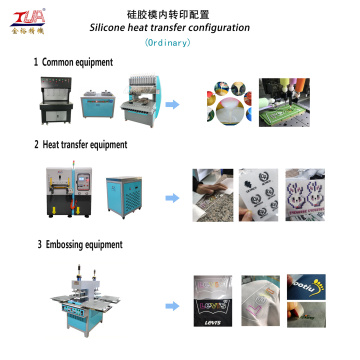 Máquina de etiqueta de goma 3D de transferencia de calor de silicona