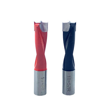 High Quality Two Flutes Dowel Drill Bits - Woodworking Tools for Blind Hole Drilling (Total Length 57mm)