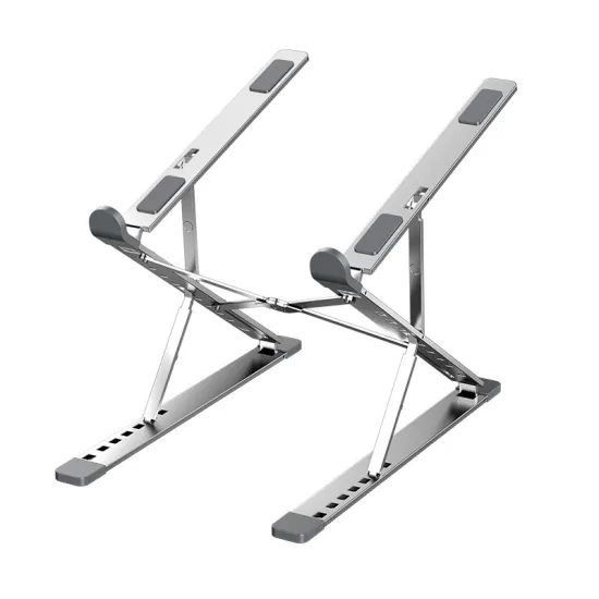 Portable Two-Layer Adjustable Height Aluminium Alloy Laptop Stand