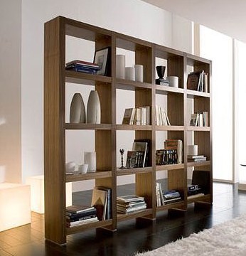 Solid Wood Open Shelf Showcase (Br p-1198)