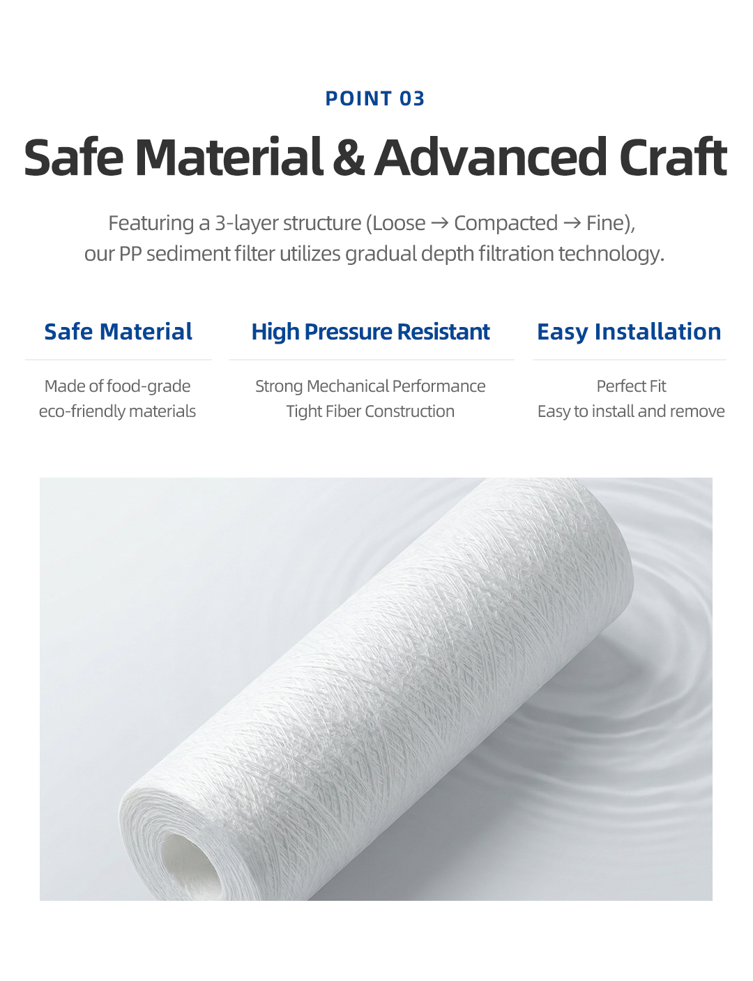 6.melt-blown filter cartridge detail page