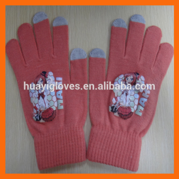 Custom Printed Winter Warm Texting Gloves
