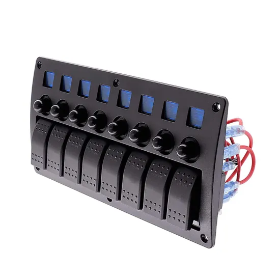 6/8 Gang Car Switch Panel - Waterproof RV & Boat LED Switch Panel for Marine Vehicles