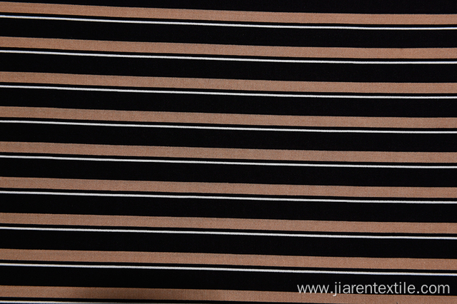 Good Price Brown Stripes Printed Fabrics