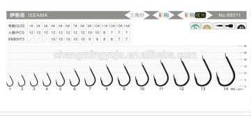 High Carbon Steel and ISEAMA Fishing Hook With Cutting Blade Point