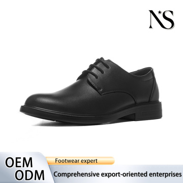 Sapatos masculinos pretos foscos SoftLeather Business Derby