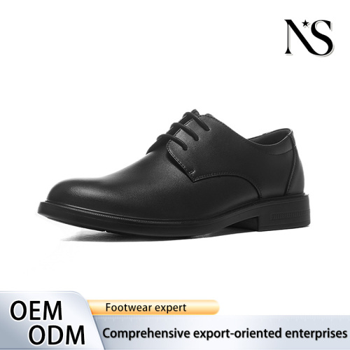 Zapatos Derby de negocios de cuero suave mate negro para hombre