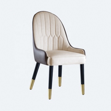 Leather Upholstered Scandinavian Dining Room Chairs for Modern Kitchens and Living Rooms