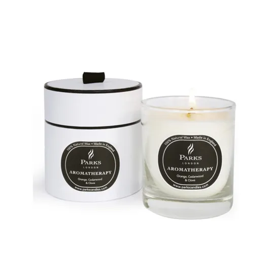 Cylinder Candle Gift Paper Box With Ribbon Handle