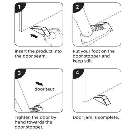 Customizable Transparent Door Stopper: Durable Anti-collision Door Clip