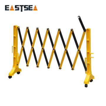 Black or Yellow Plastic Expandable Barricade" could be shortened to "Plastic Expandable Barricade - Black or Yellow". However, for a search engine title, it might be more effective to prioritize keywords and readability:

"Black & Yellow Plastic Expandabl