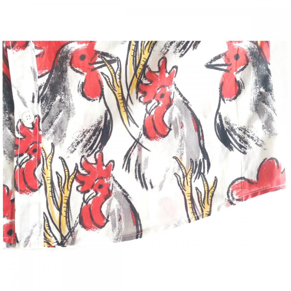 Cotton Cock Print Shir