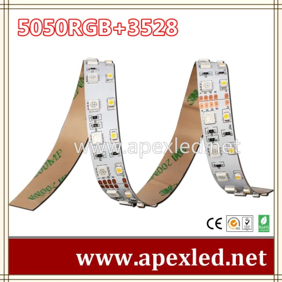 SMD5050/3528-120LEDs 5050 RGB+3528 led strip lighting
