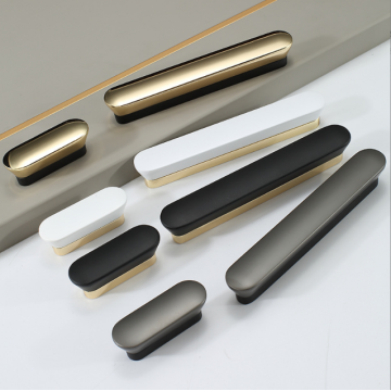 Modern Minimalist İki Tonlu Çinko Alaşımlı Çekerler